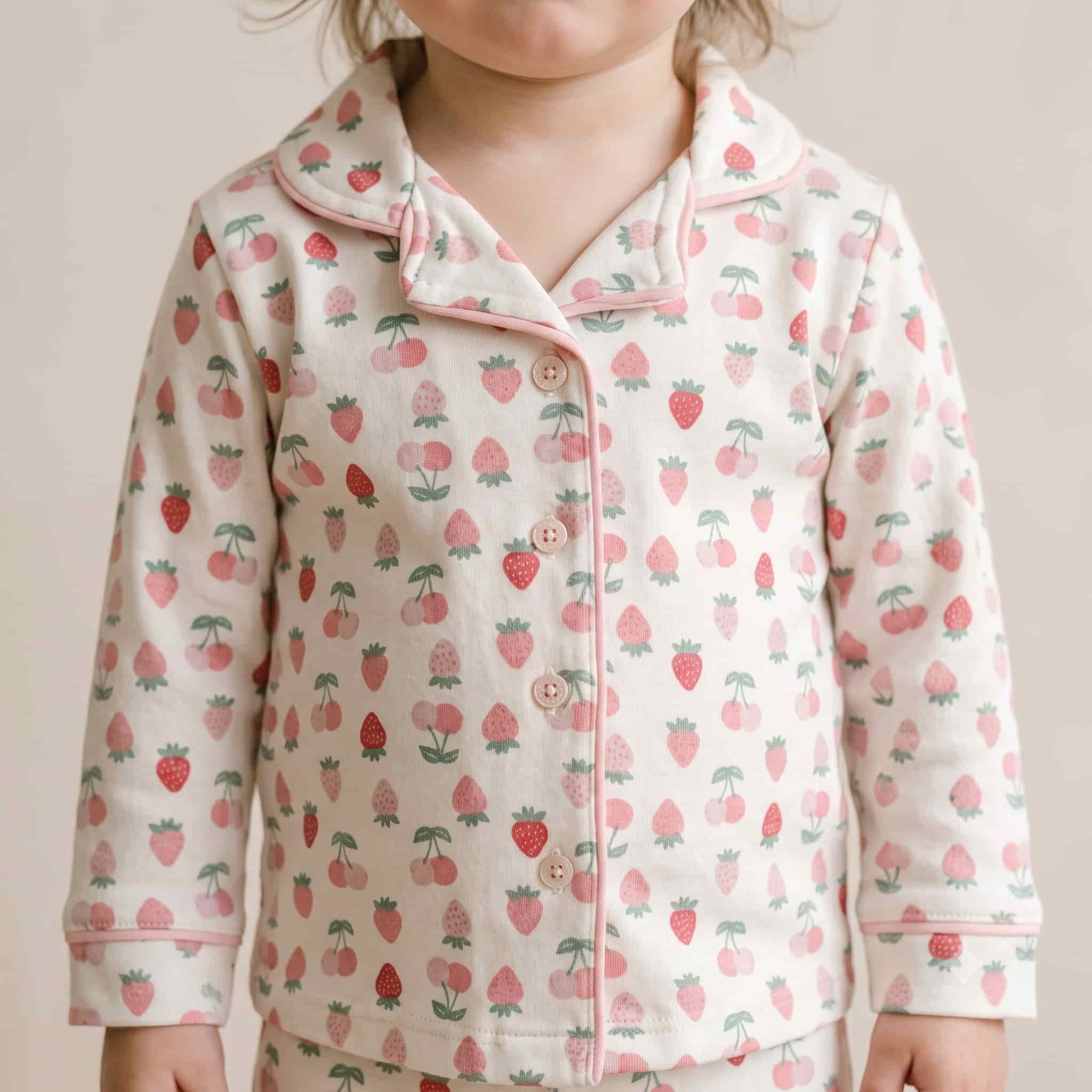 Berry Sweet Baby Girls Full Sleeves Pajama Set - Off-White