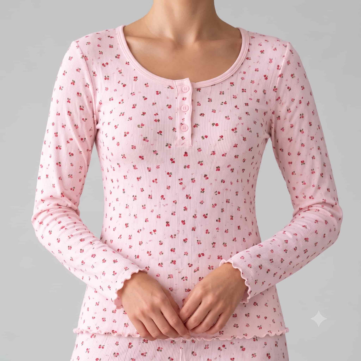 Blush Blossom Women Full Sleeves Pajama Set - Pink