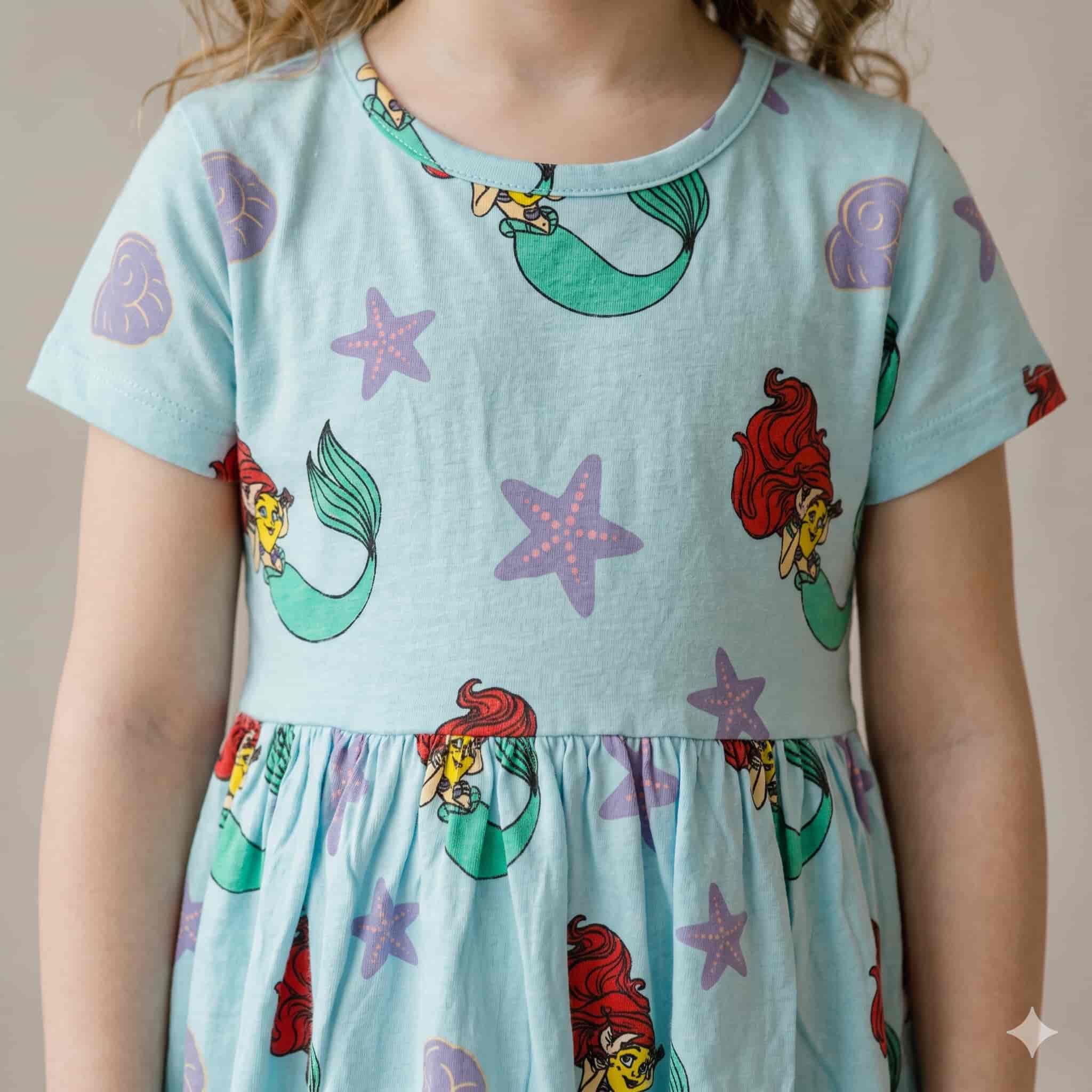 Mermaid Magic Girls Frock - Blue