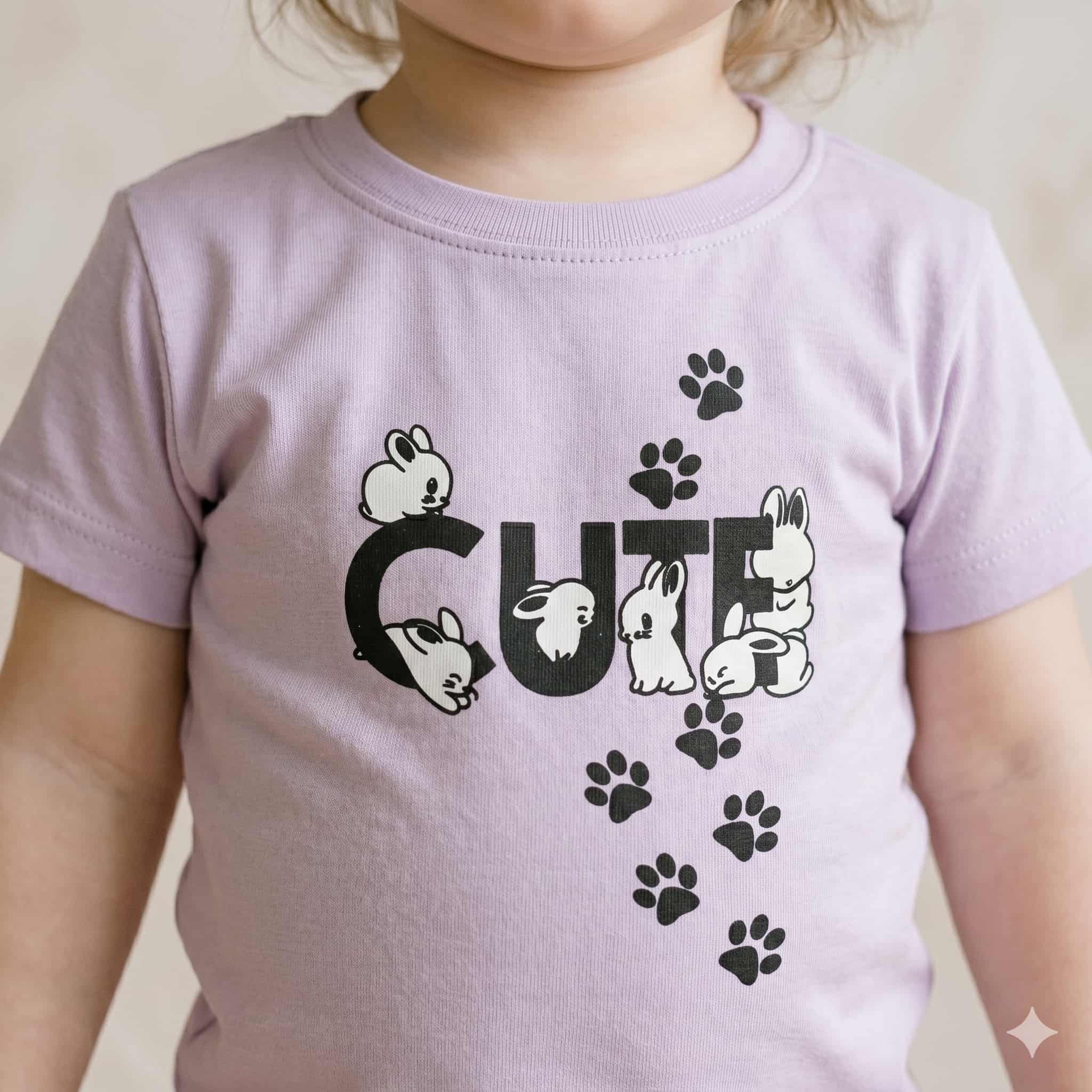Bunny Bliss Baby Girls Half Sleeves set - Lavender