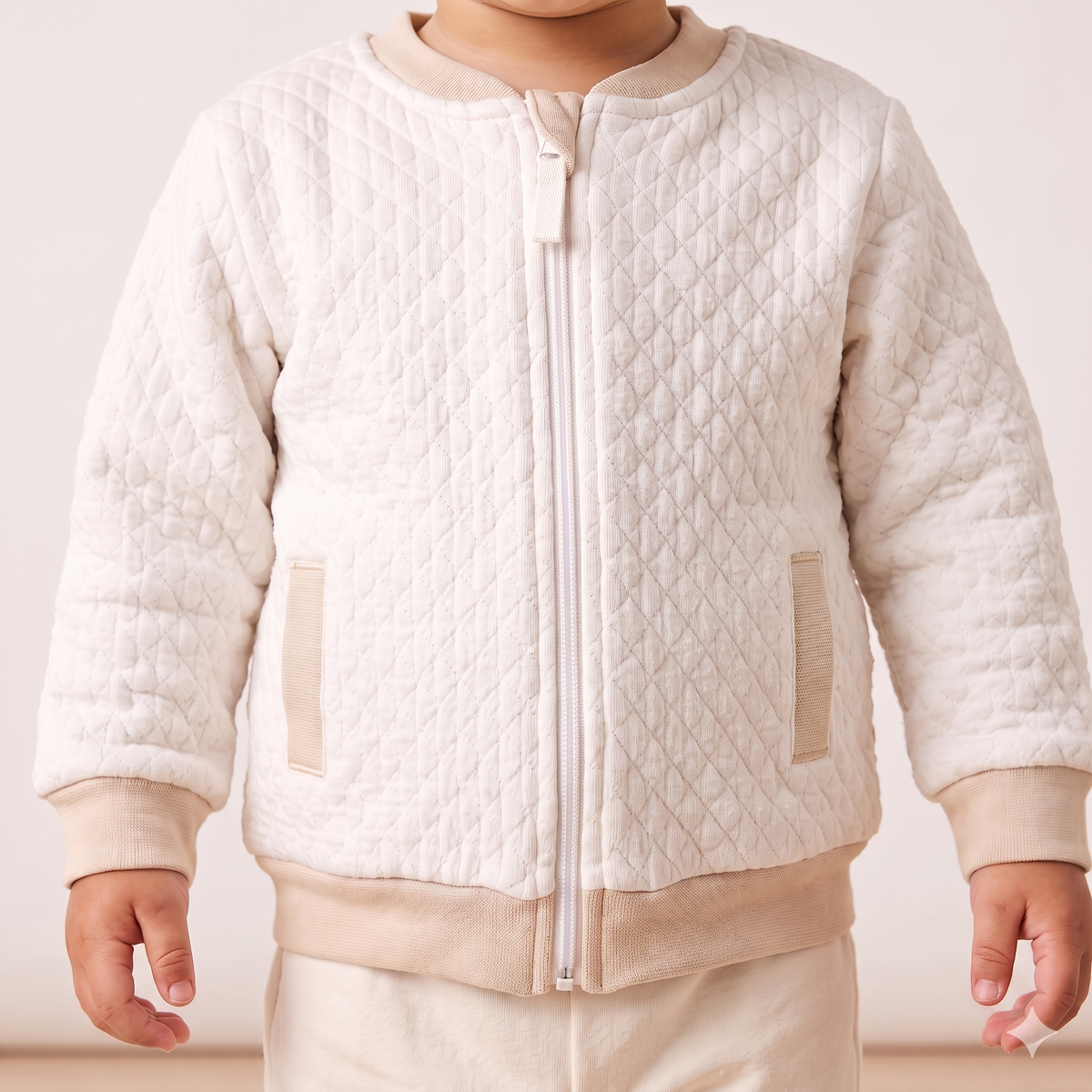 Vanilla Snuggle Baby Boys Winter Full Sleeves Pajama Set – Ivory White