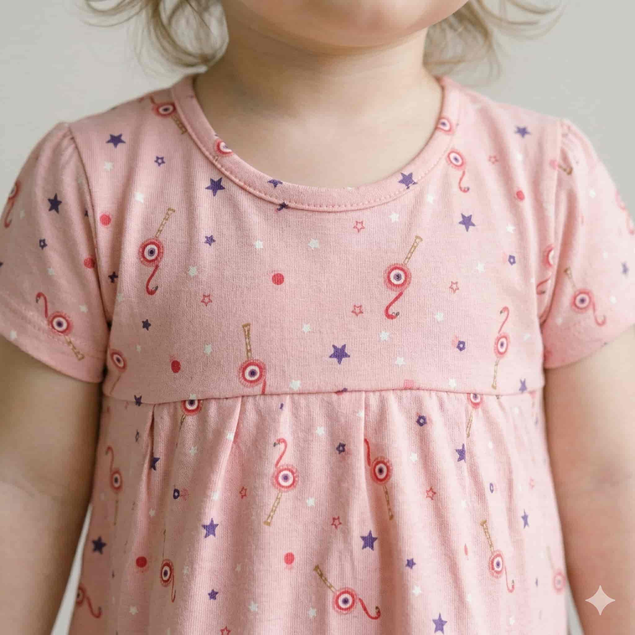 Starry Baby Girl Frock - Pink