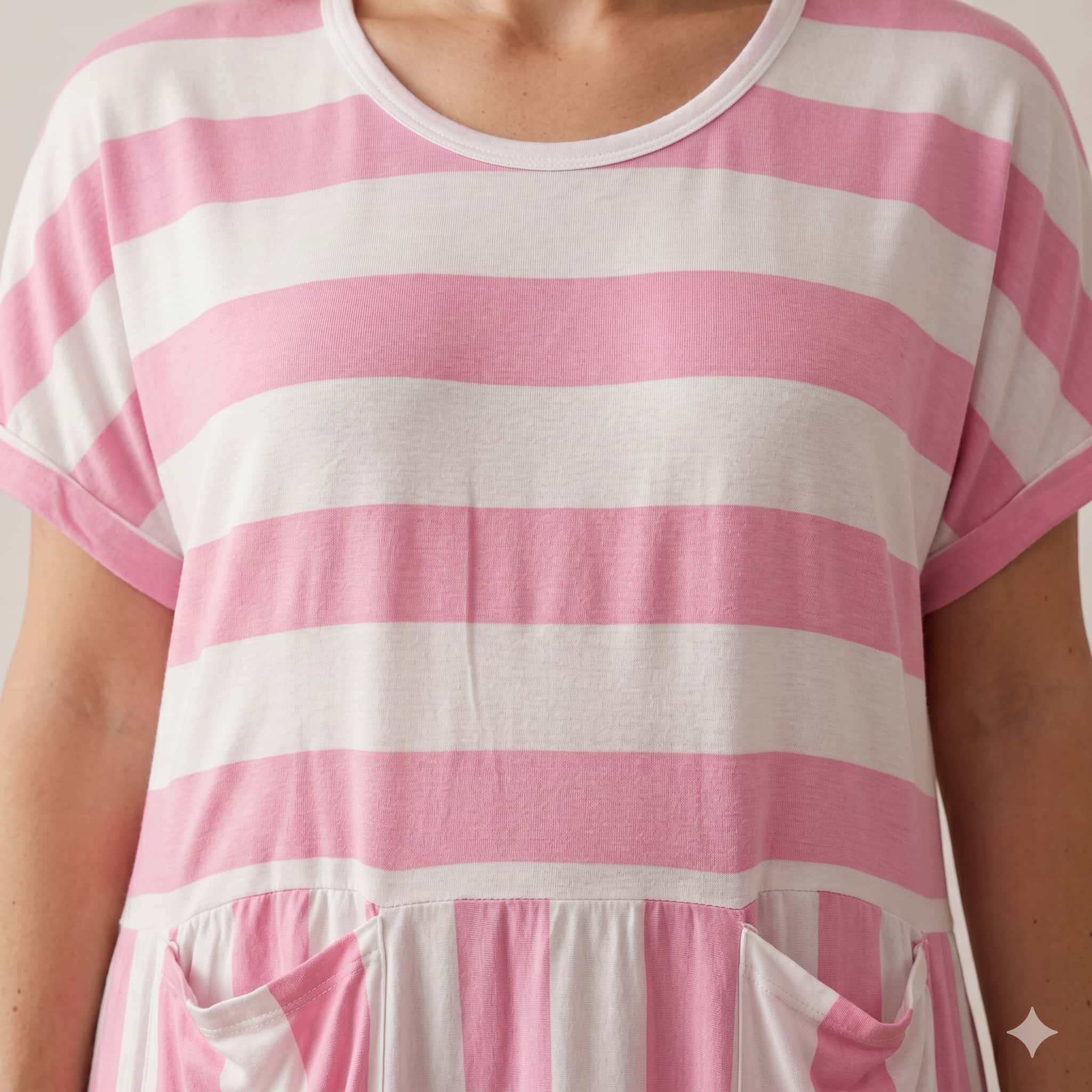 Candy Stripes Women Midi - Pink