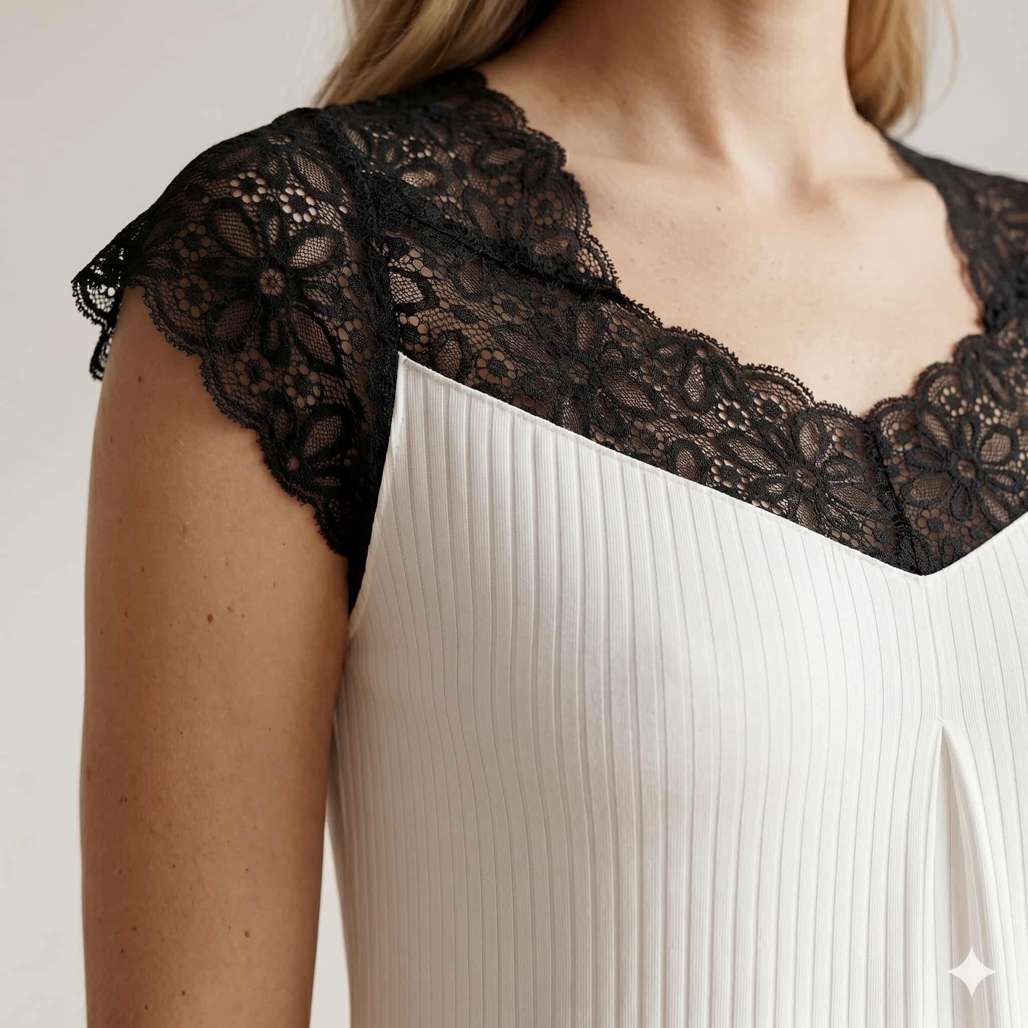 Ivory Lace Women Midi - White