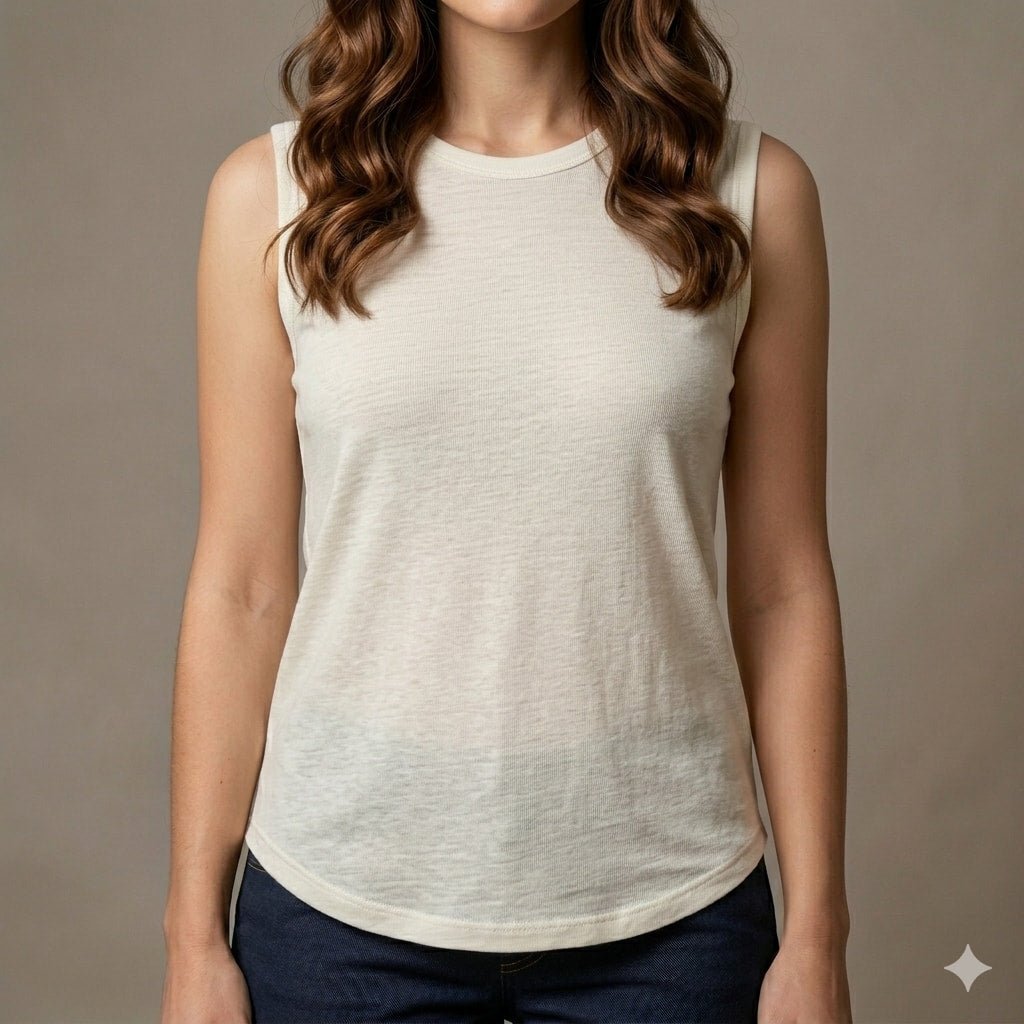 Ivory Flow Women Sleeveless Top - Cream