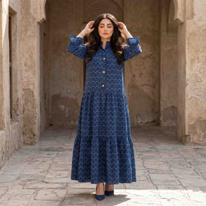 Ethnic Motifs Women  Darra - Navy Blue