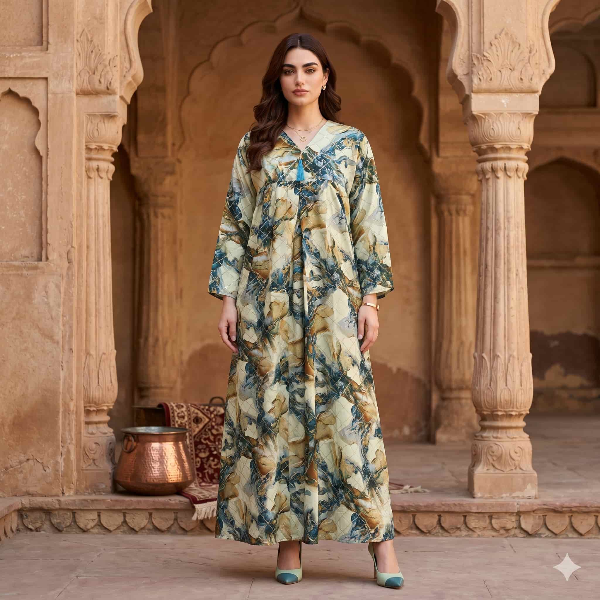 Teal Marble Women Darra - Teal