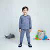 Whale Boy Pajama Set- Blue
