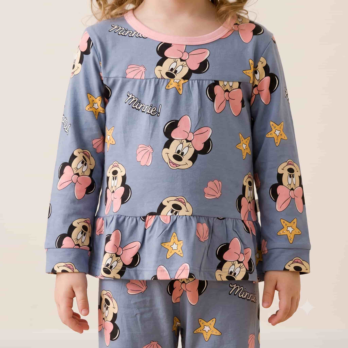 Minnie Mouse Girls Full Sleeves Pajama Set – Blue