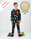 Marvel Boys Fleece Pajamas Set- Black