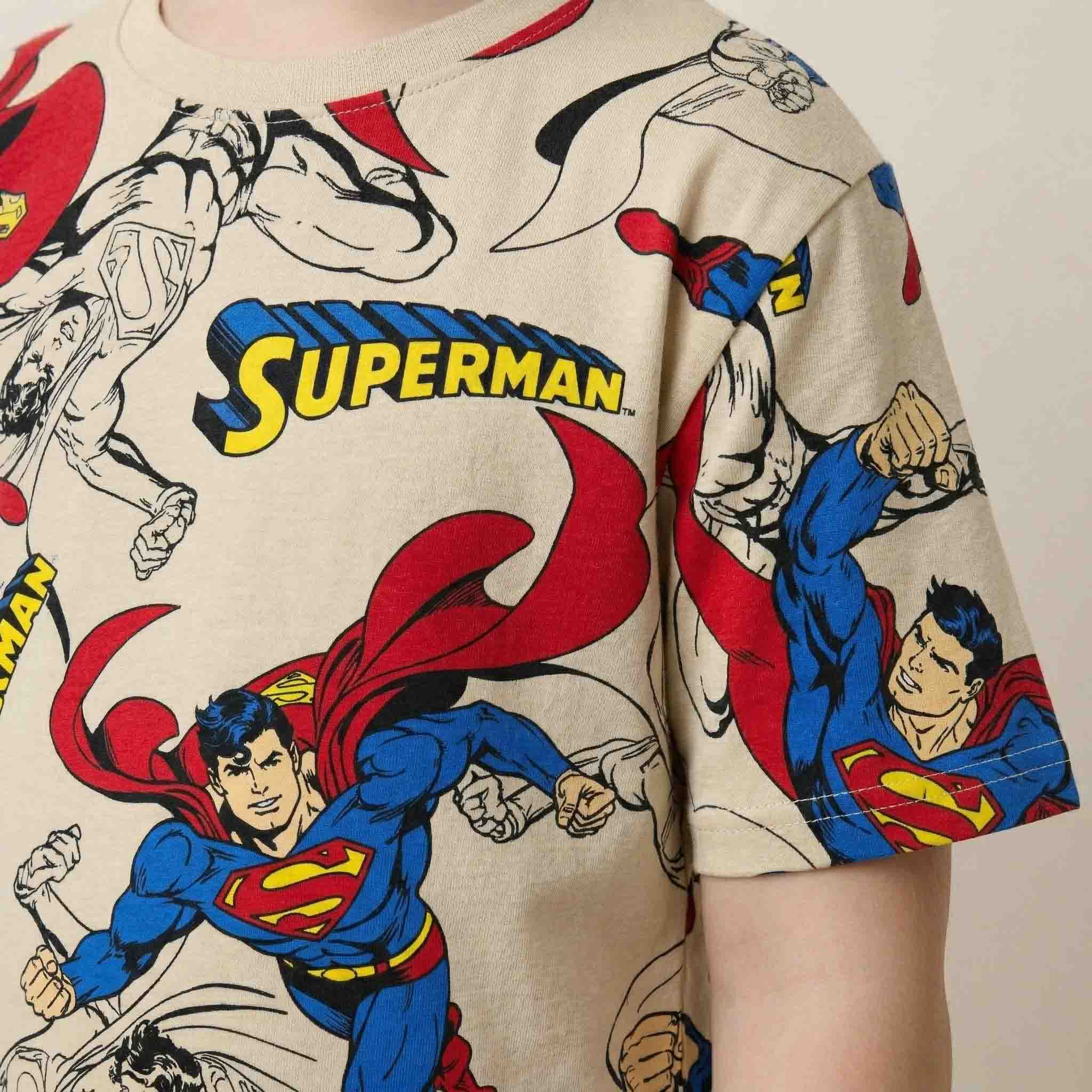 Superman Boys Short Set - Brown