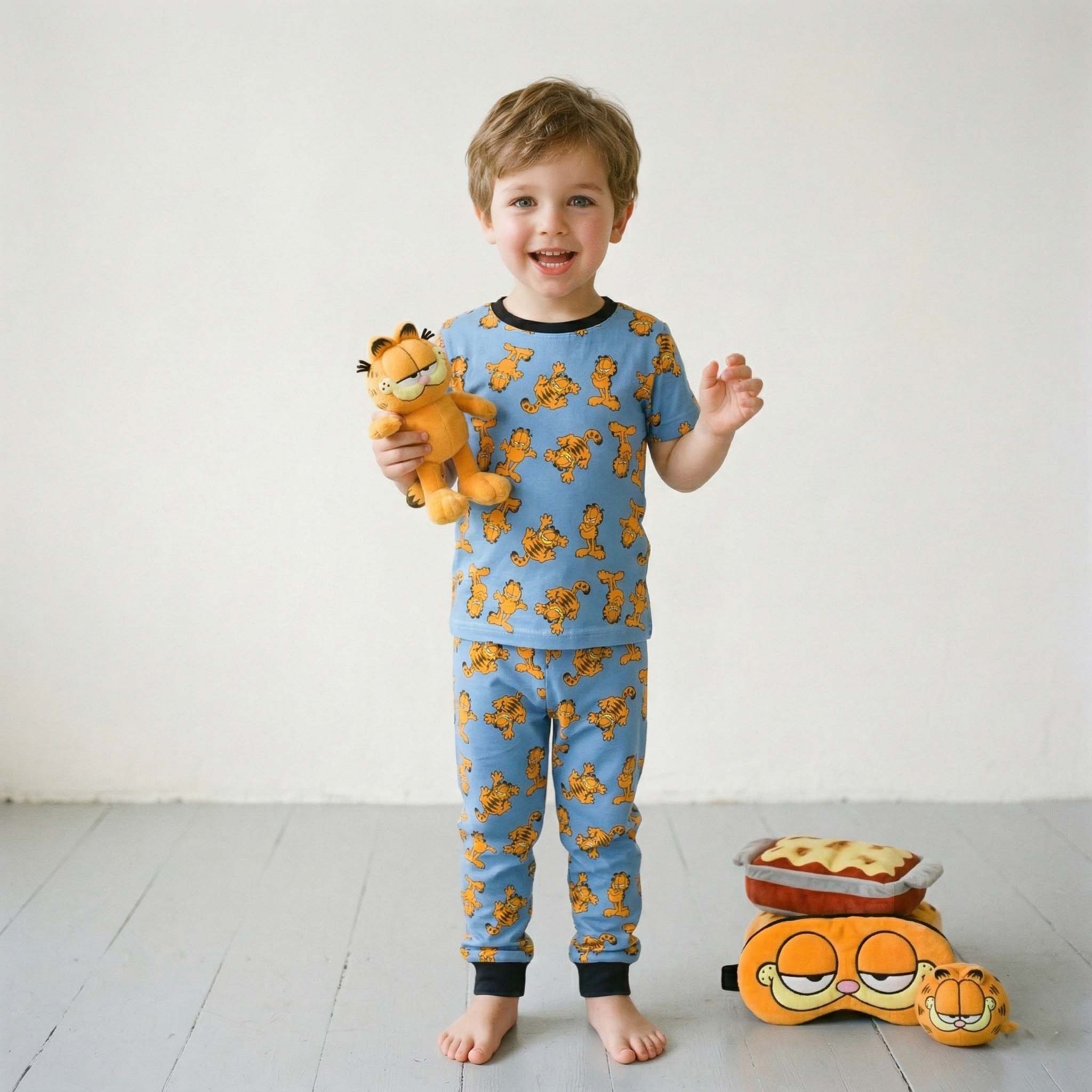 Garfield Boys Full Sleeves Pajama Set - Blue