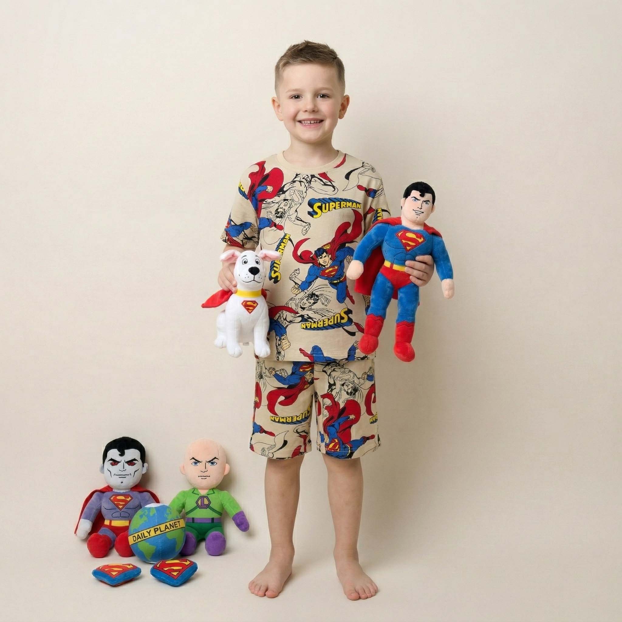 Superman Boys Short Set - Brown