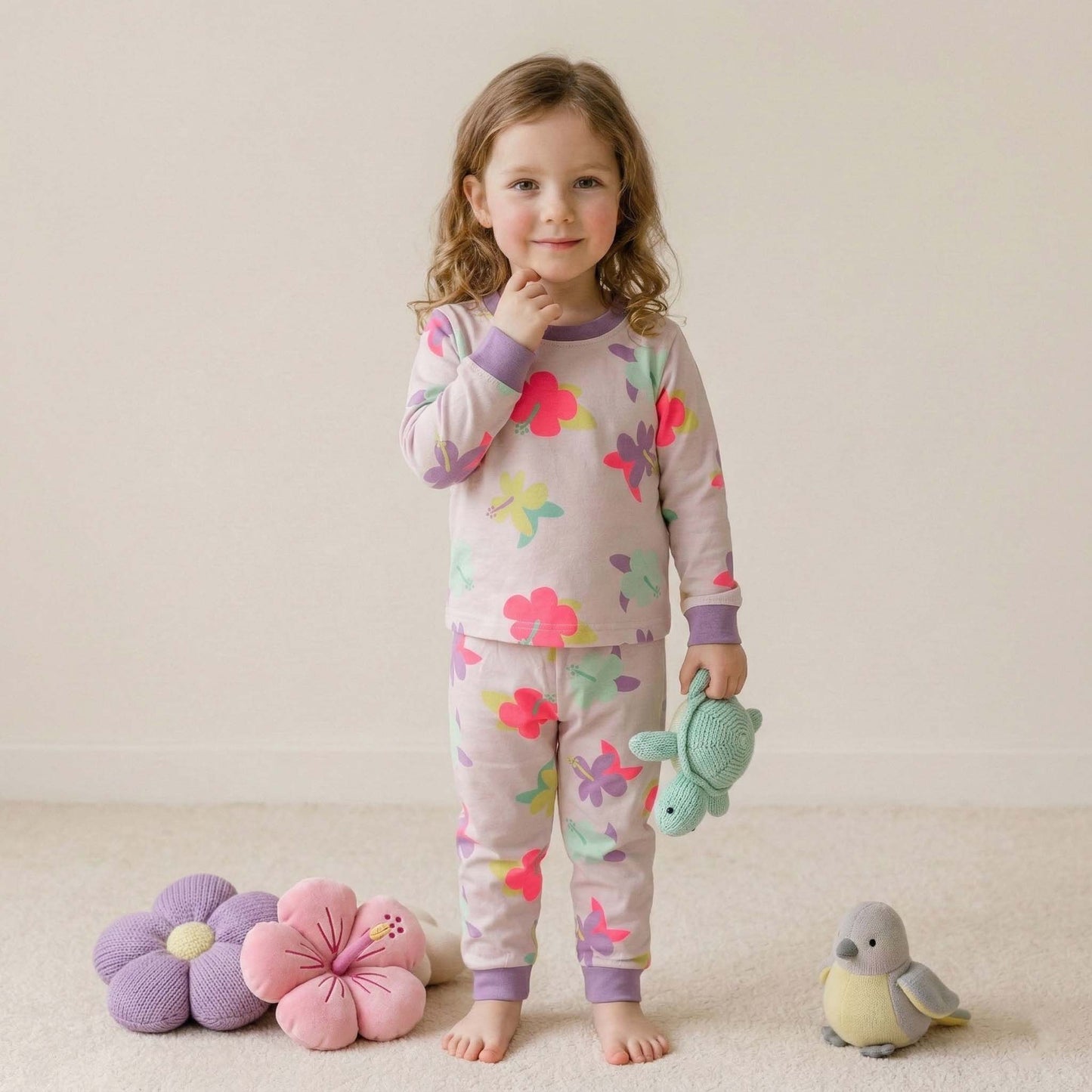 Tuck-In Time Girl Pajama Set - Purple