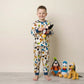 Disney Friends All Over Print Boys Full Sleeves Pajama Set - White