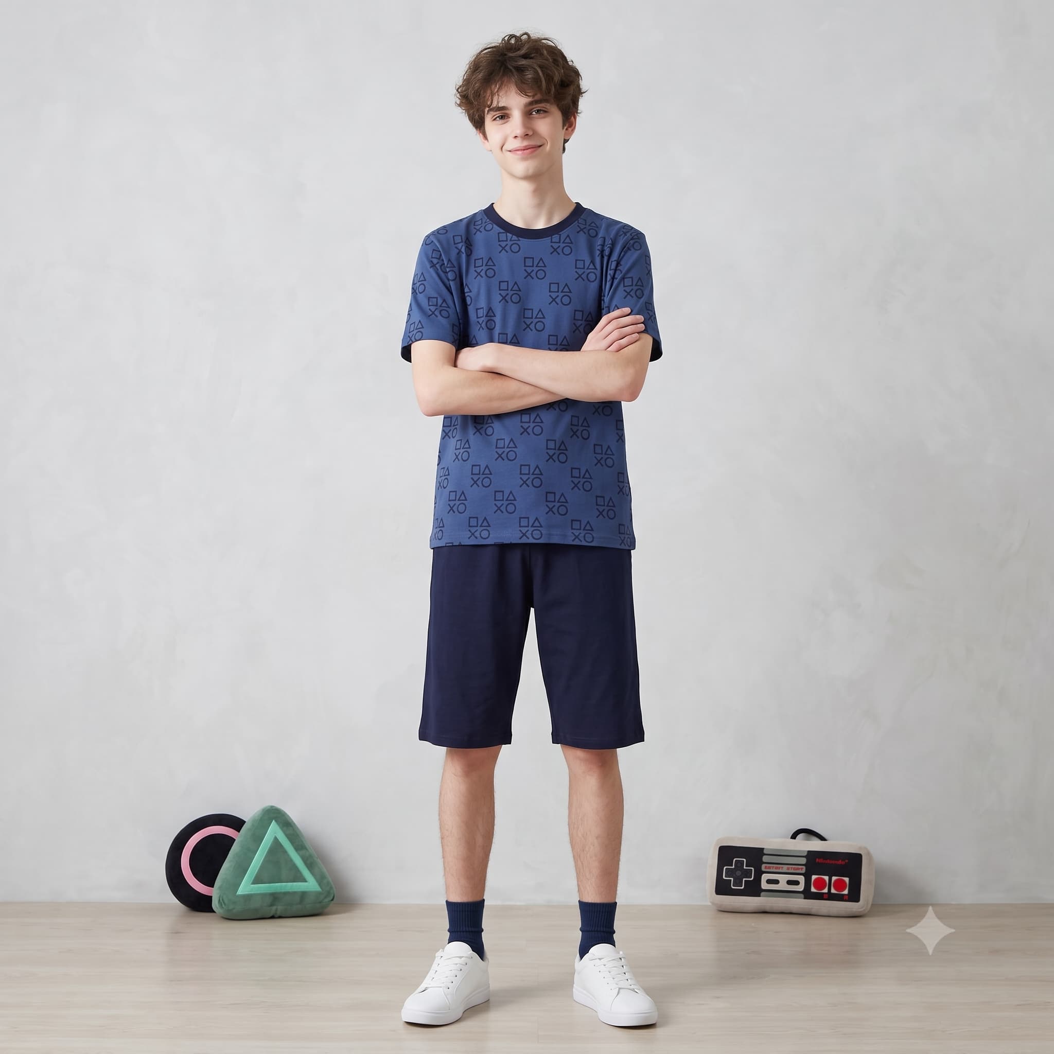 Squid Game Boys Short Set - Blue