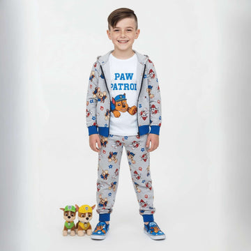 Paw Patrols Boy 3pc Training Suit Set- Grey