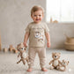 Mighty Mini Baby Boys Half Sleeves Set - Beige