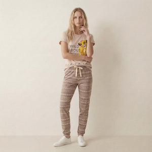 Wild About You Women Pajama Set - Brown