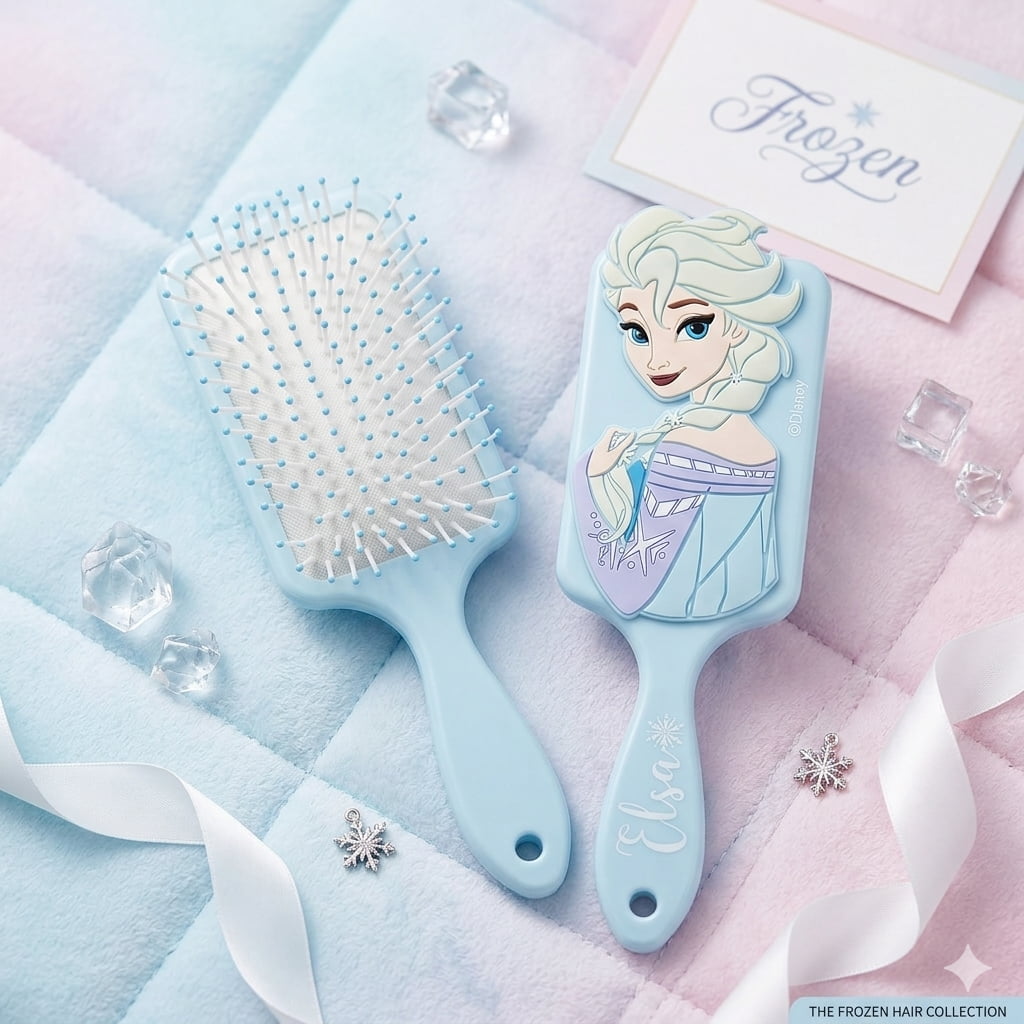 Frozen Princess Hair Brush - Light Blue