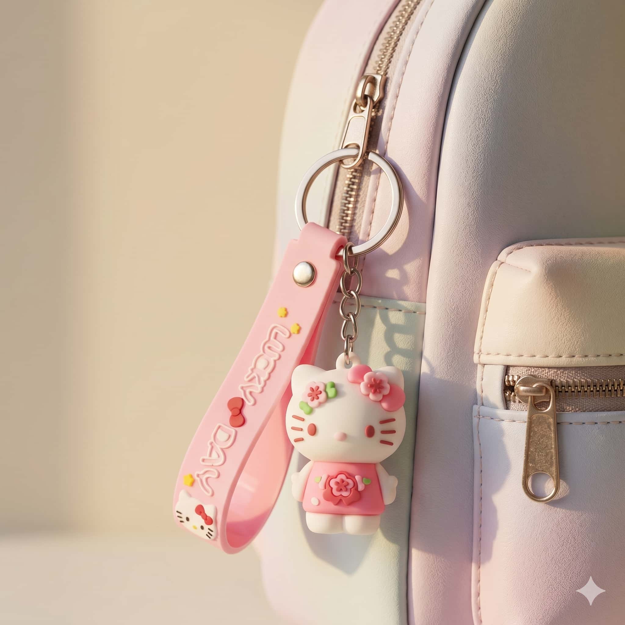 Hello Kitty Keychain - Pink