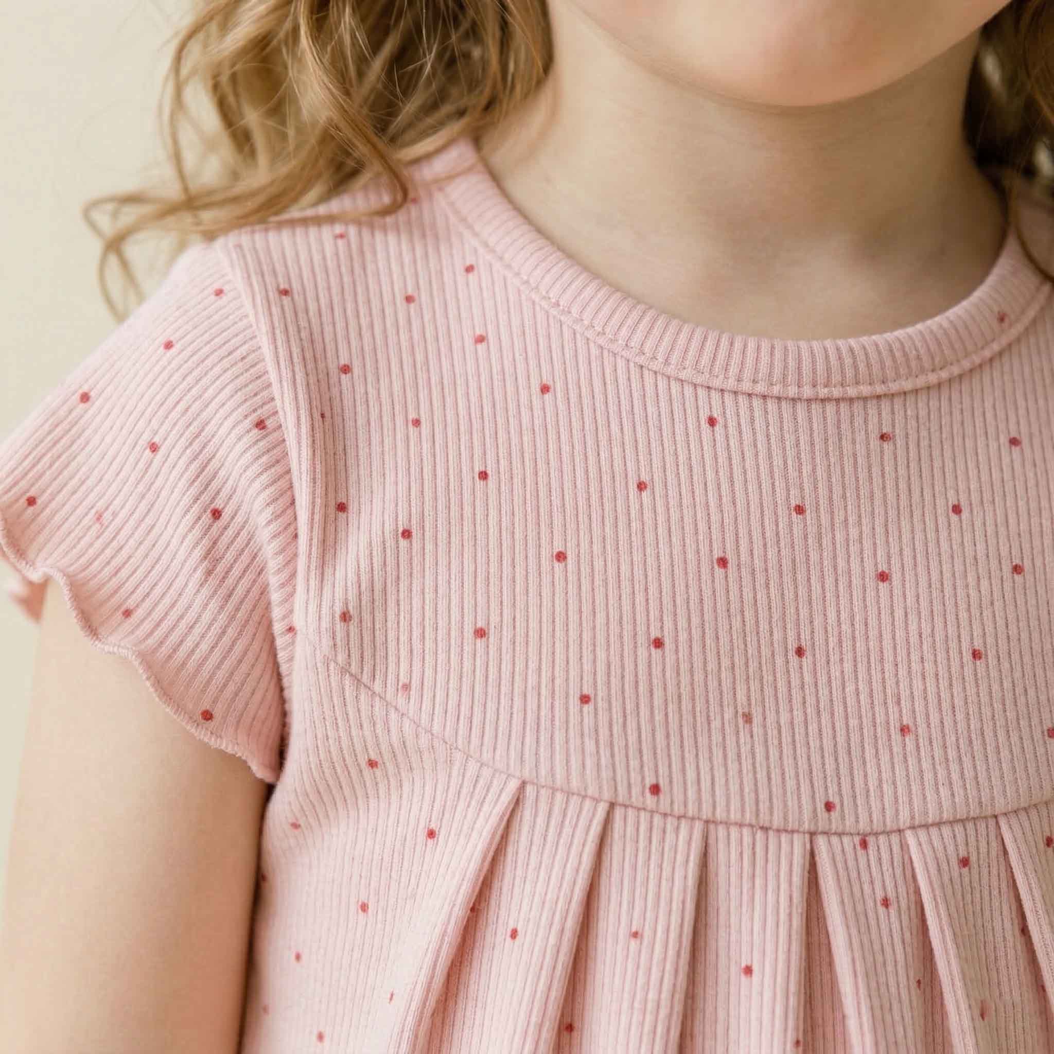 Blush Spot Girls Short Sleeves Pajama Set - Pink