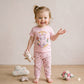 Sparkle Kitty Half Sleeves Baby Girl Pajama set - Pink