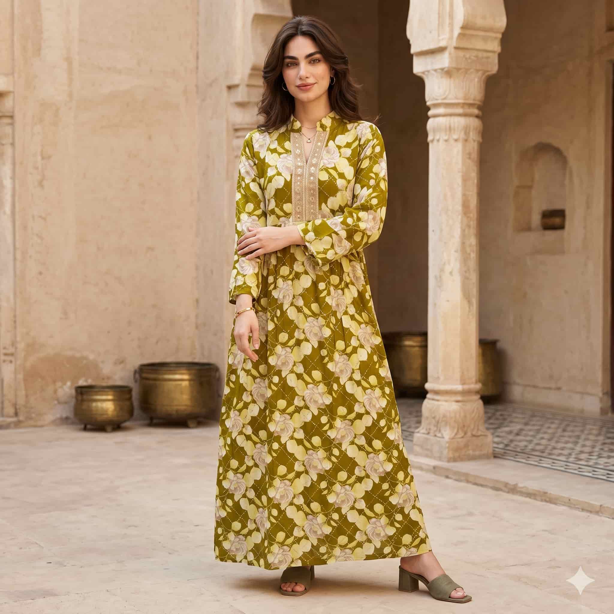 Olive Blossom Women Darra - Green