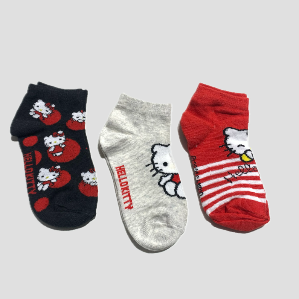 Hello Kitty Girls Socks - Pack of 3