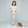 Christmas Girls Pajama Set- White