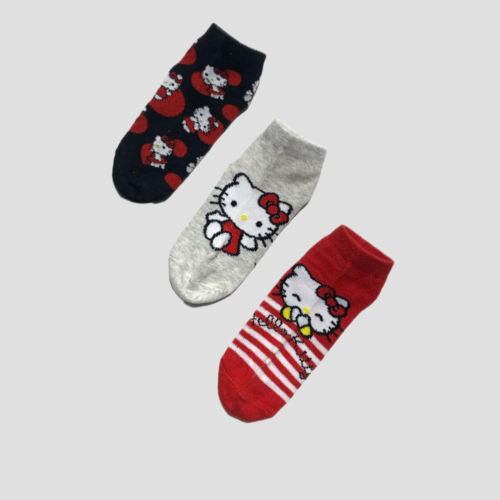 Hello Kitty Girls Socks - Pack of 3