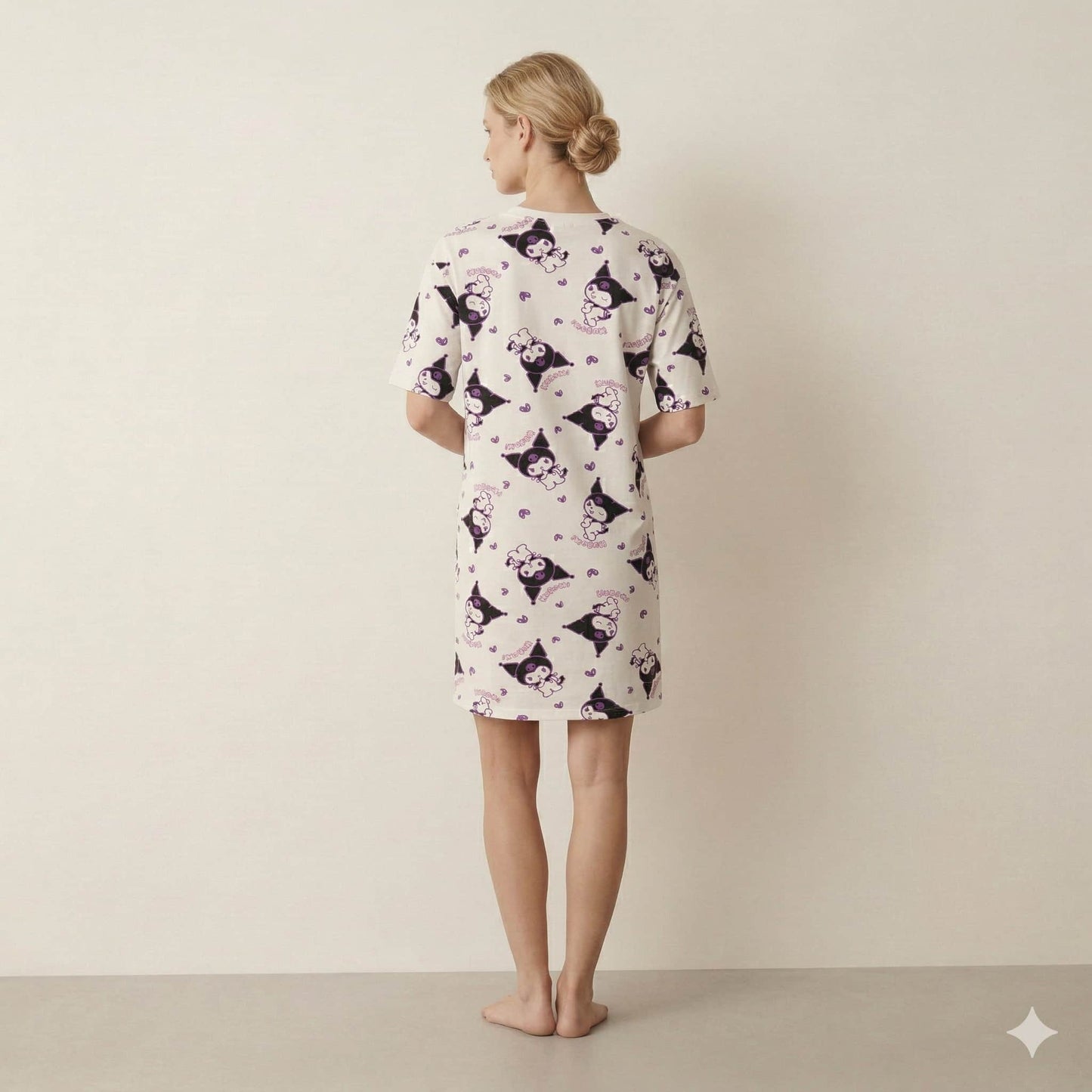 Kuromi Women Midi Dress - White