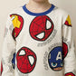 Captain America Boys Full Sleeves Pajama Set - Cream