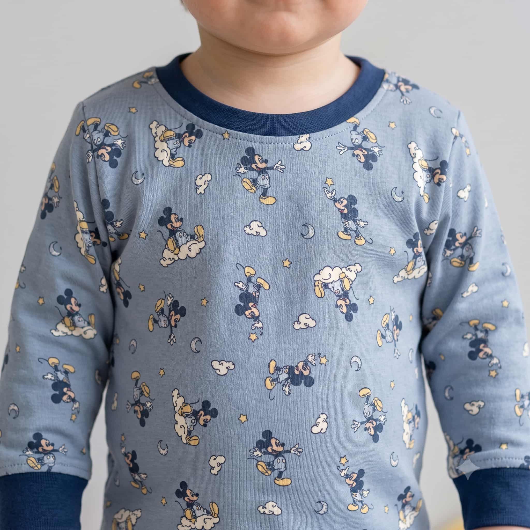 Mickey Baby Boys Full Sleeves Pajama Set - Blue