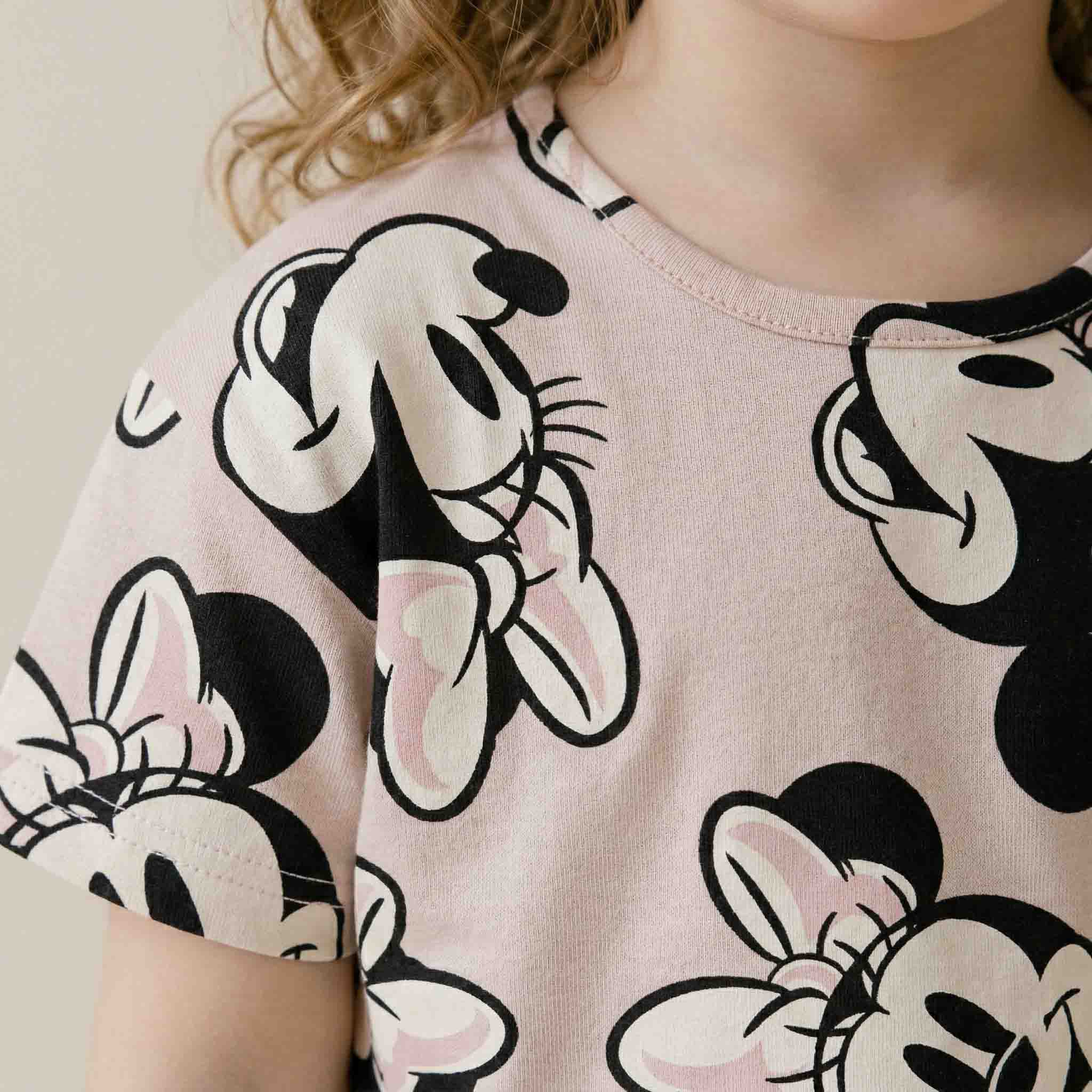 Minnie Mouse Girls Short Set - Pink