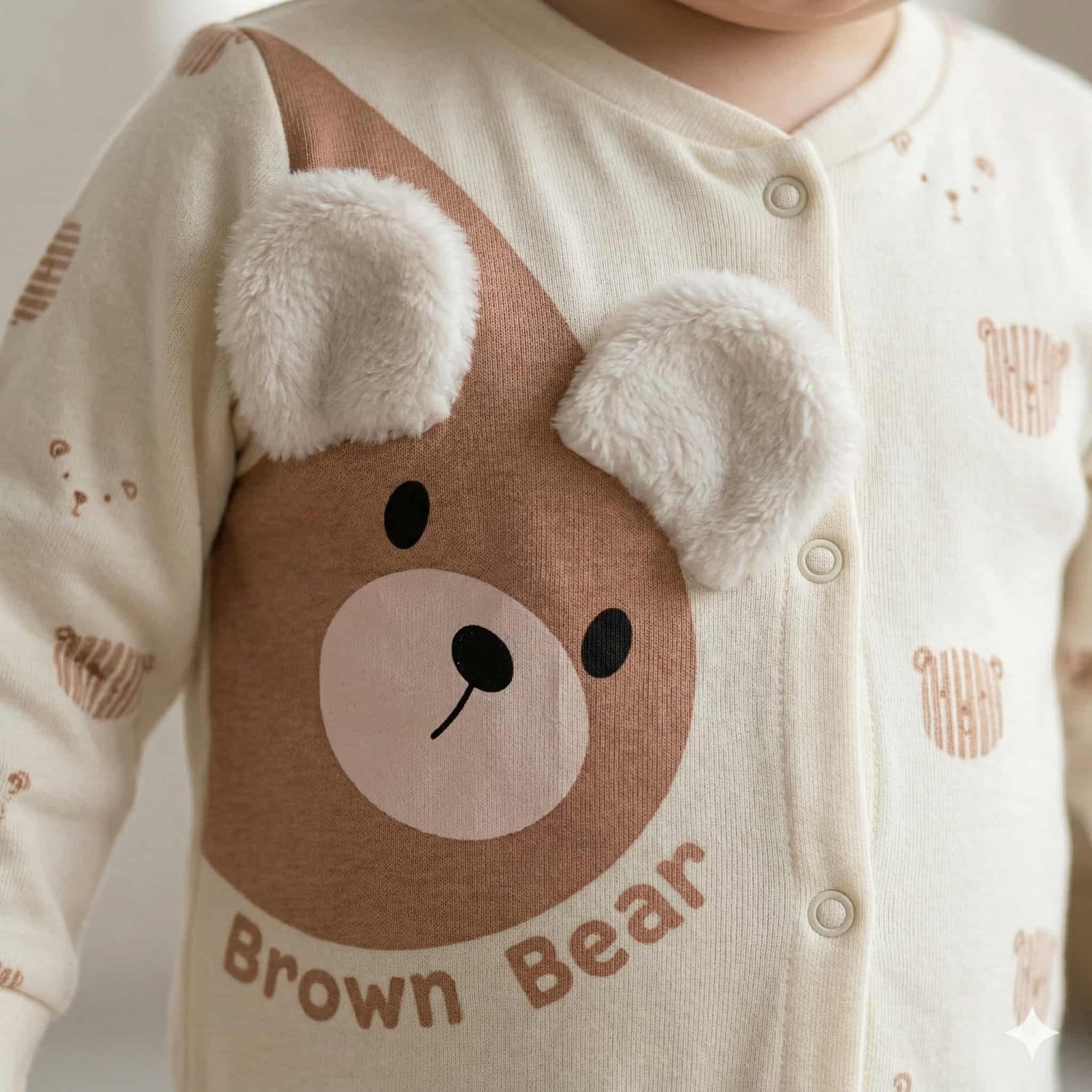 Plushy Bear Baby Boy Set - White