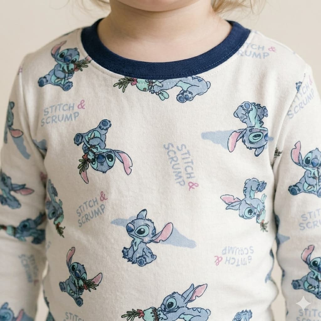 Ohana Dreams Baby Girls Full Sleeves Pajama Set - White