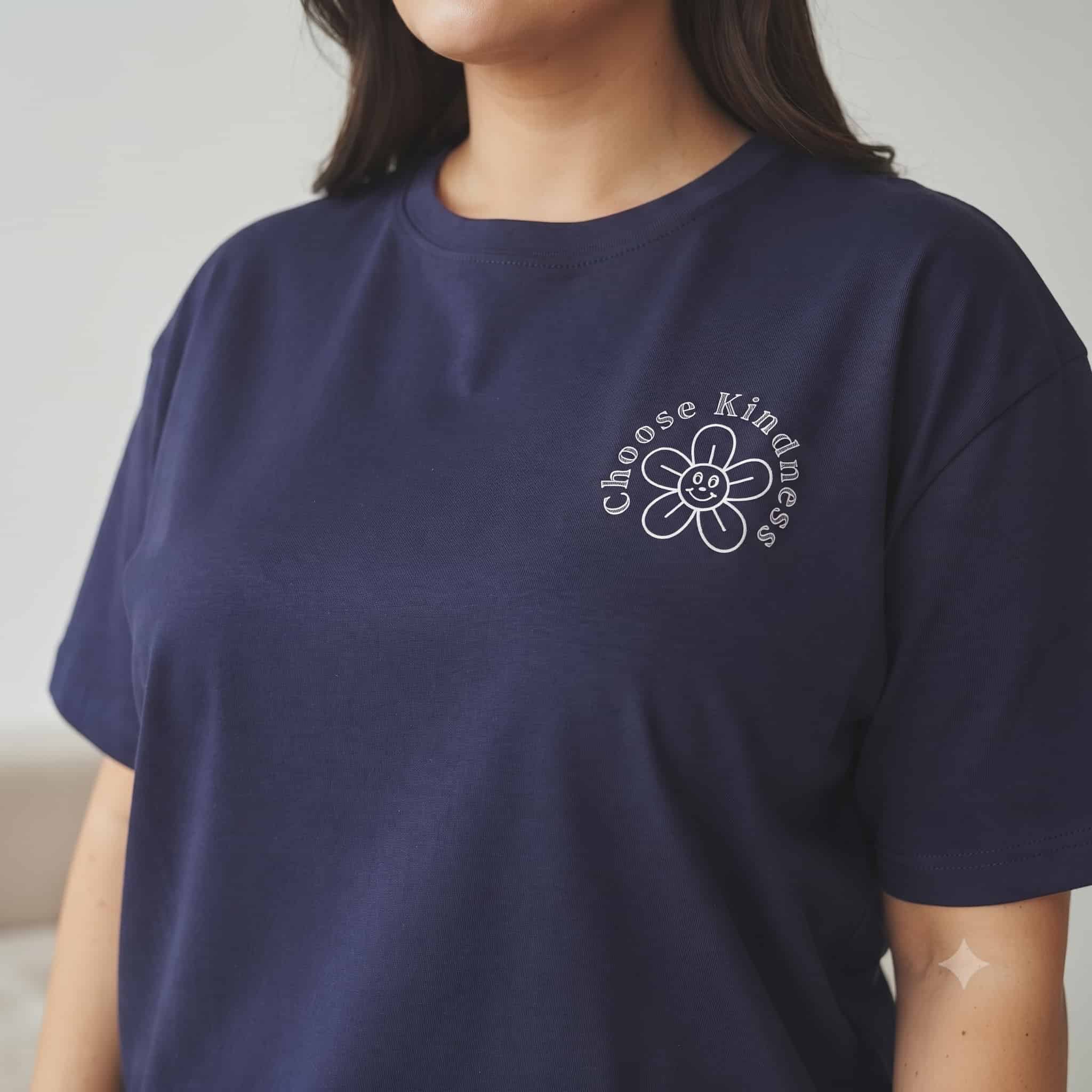 Kind Bloom Women Half Sleeves Pajama Set – Navy Blue