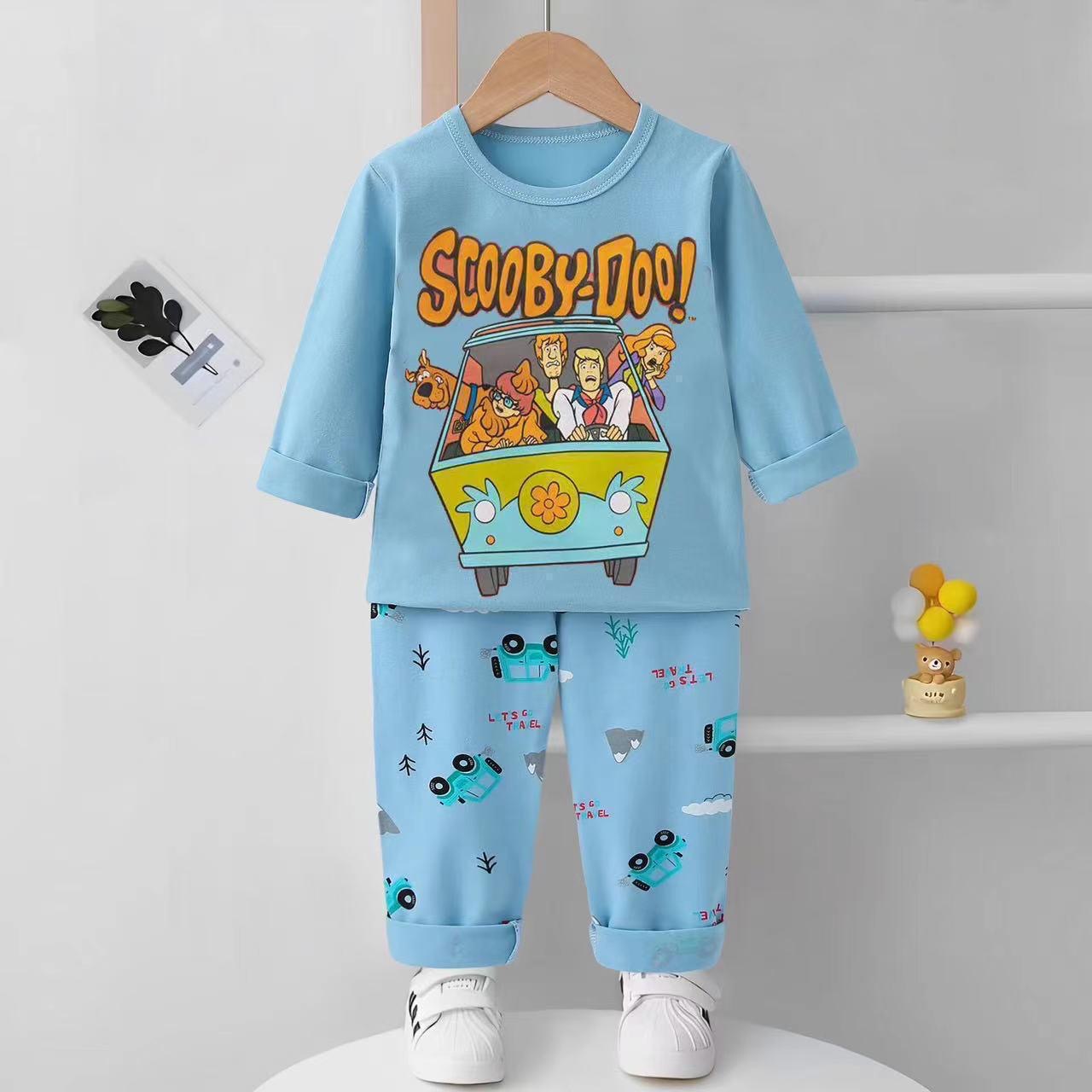 ScoobyDoo Boys Full Sleeves Pajama Set - Blue