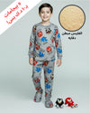 Sonic Boy Fleece Pajamas Set- Grey