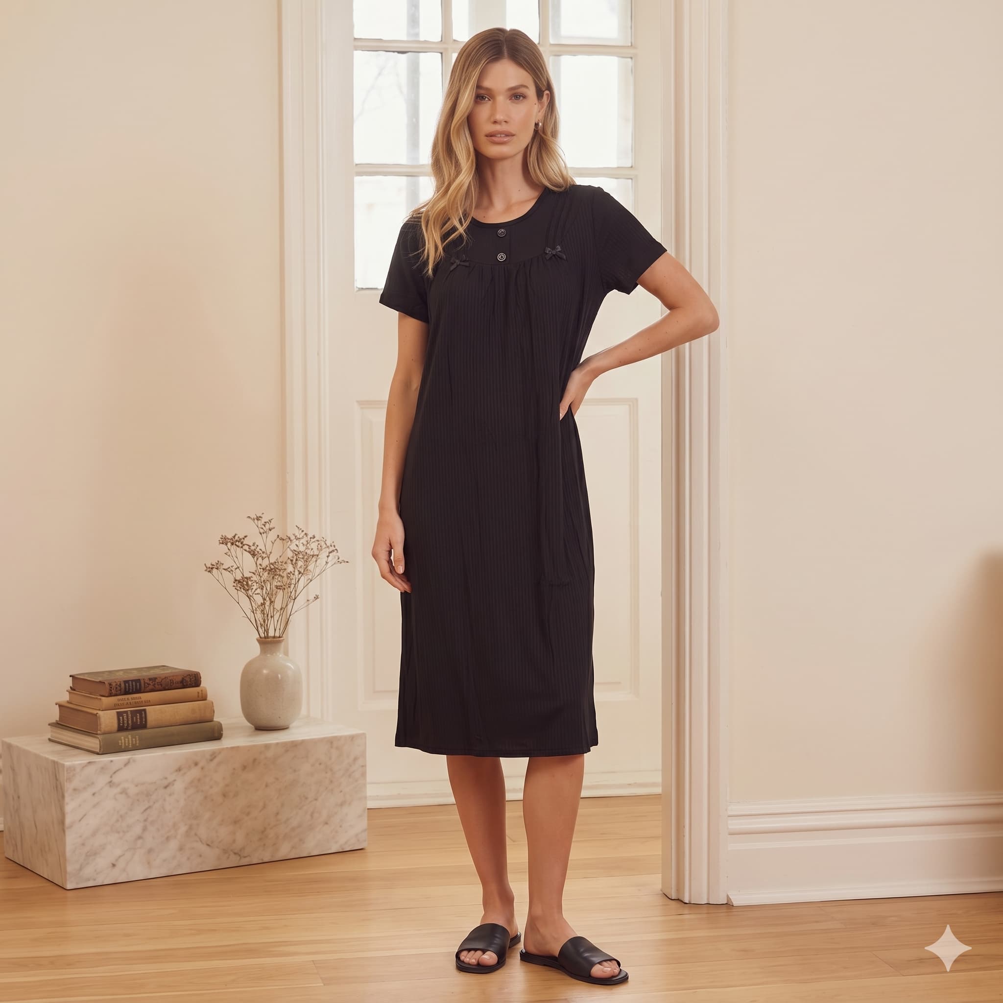 Noir Charm Women Midi - Black