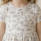Lilacs Dreams Girls Frock - White