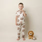 Lion Jungle King Boys Half Sleeves Pajama Set - Brown