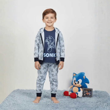 Sonic Boy 3pc Training Suit Set- Blue