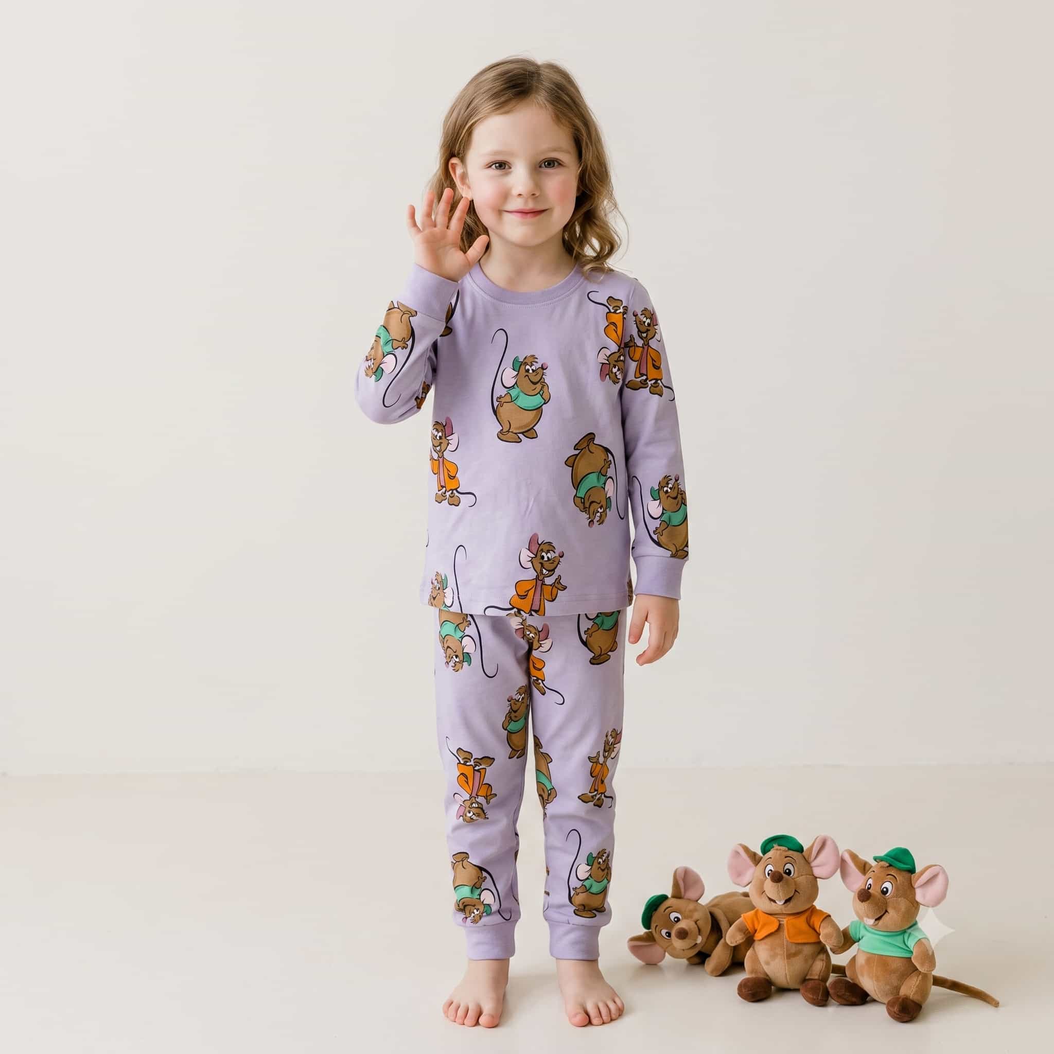 Jaq & Gus Girls Full Sleeves Pajama Set – Lavender