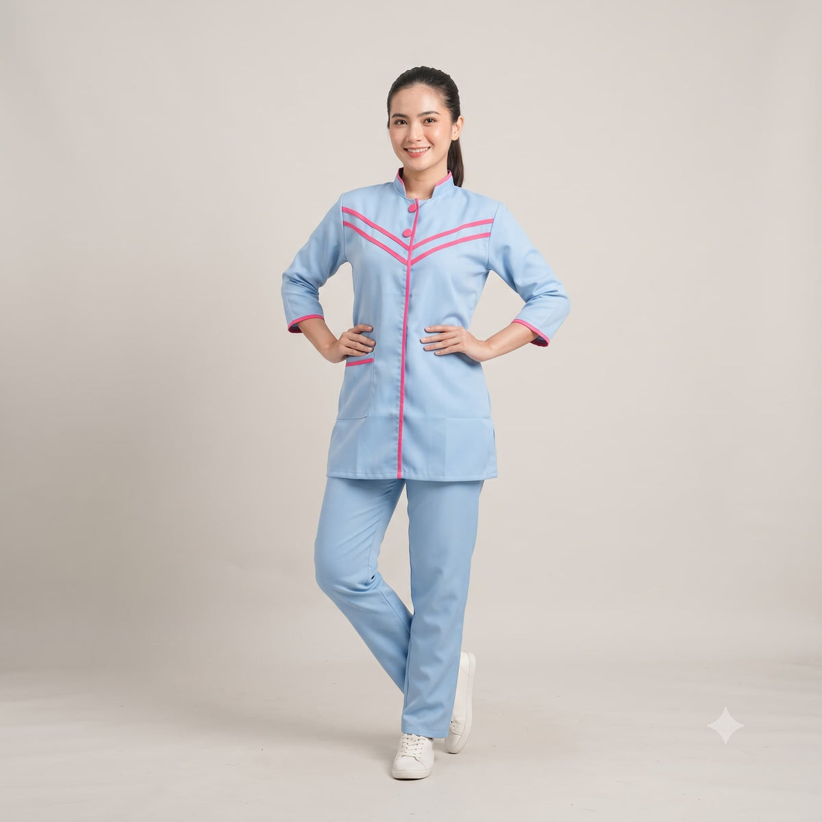 Sky Pop Maid Uniform Set – Blue