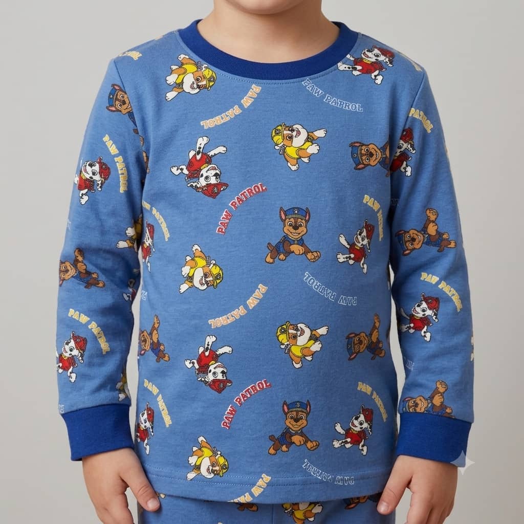 Paw Petrol Boys Full Sleeves Pajama Set – Blue
