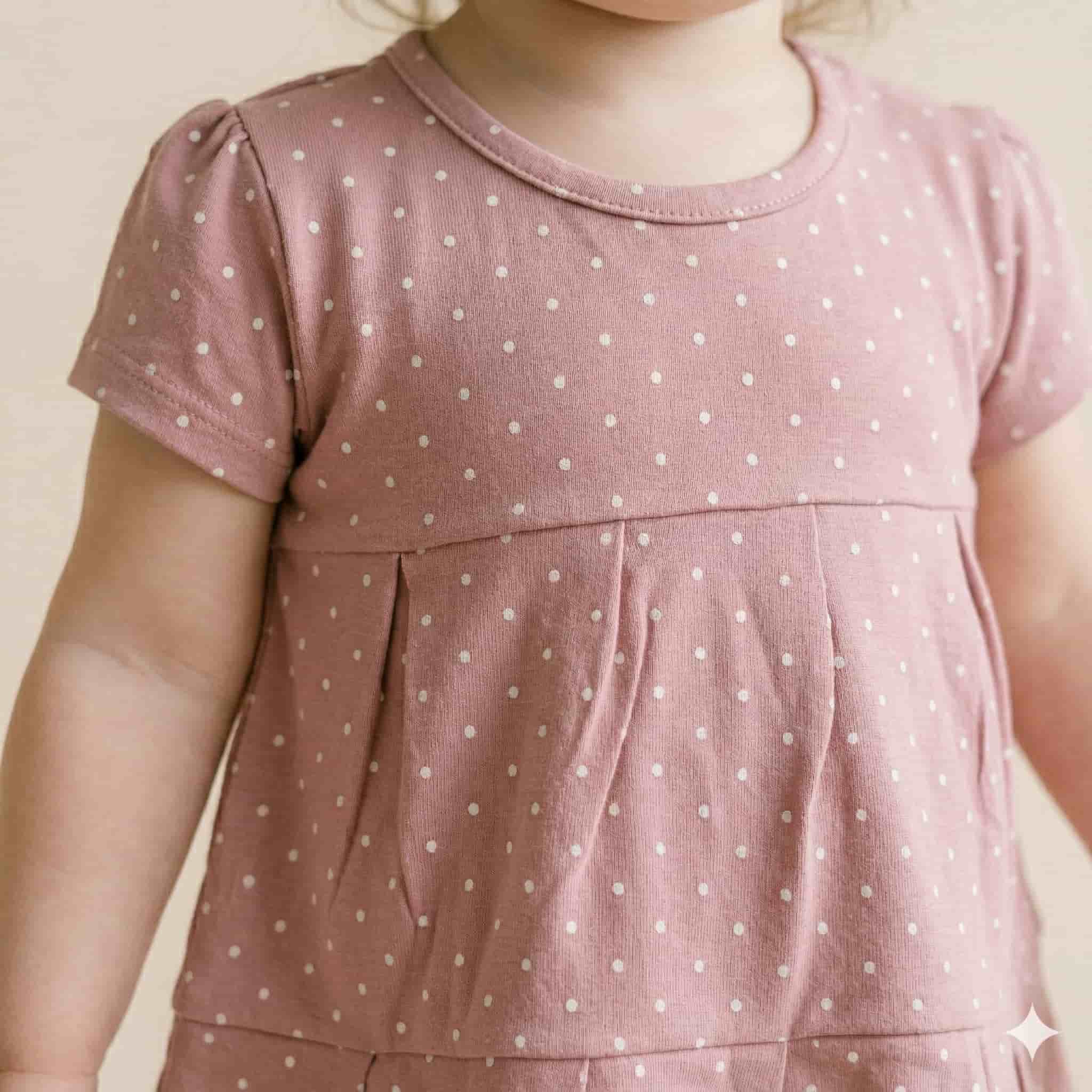 Dotted Baby Girl Frock - Pink