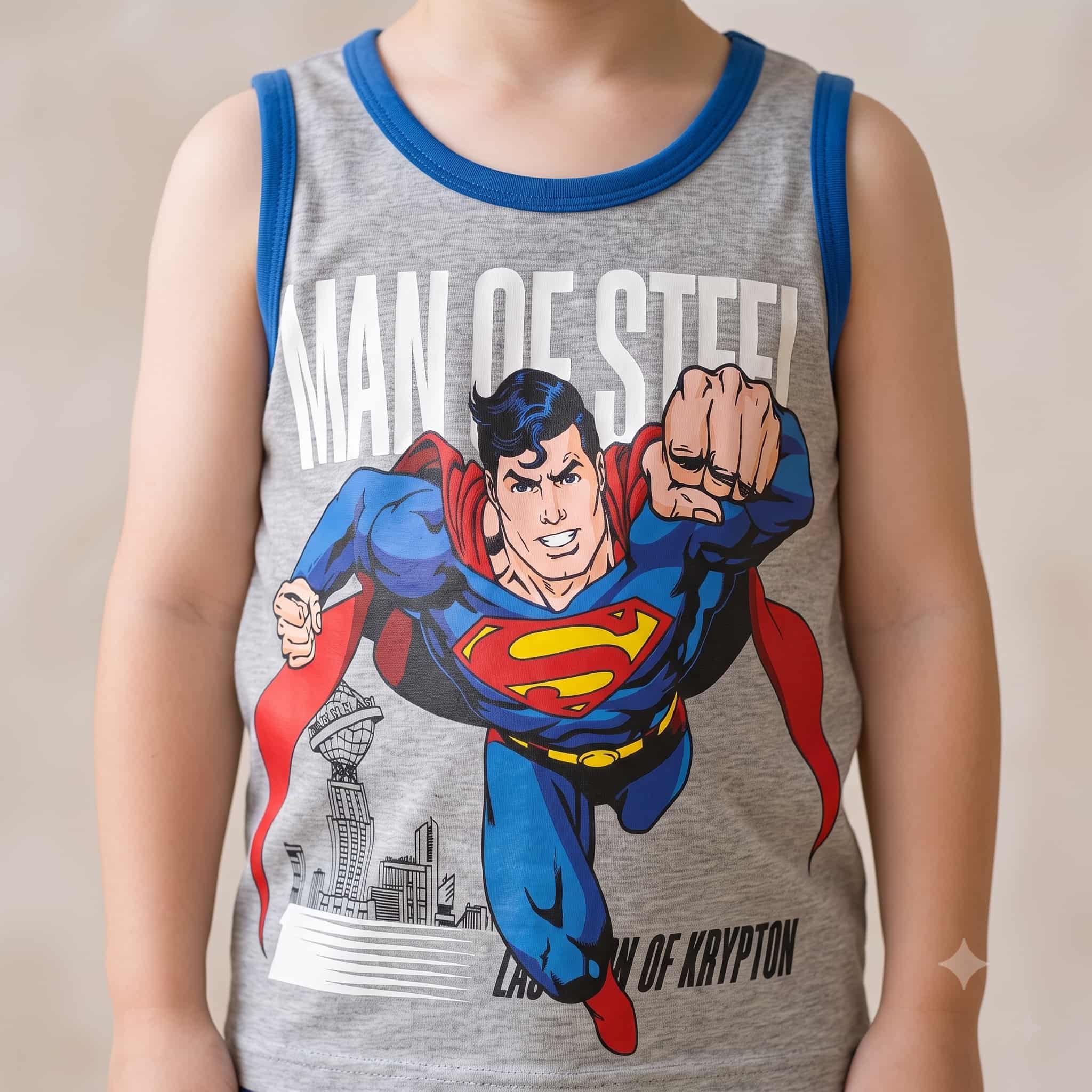 Superman Boys Inner Set - Grey