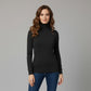 Turtle Neck Women Sweater-Black